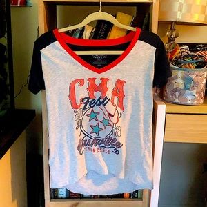 Country Music Awards CMA Nashville V-Neck T-shirt